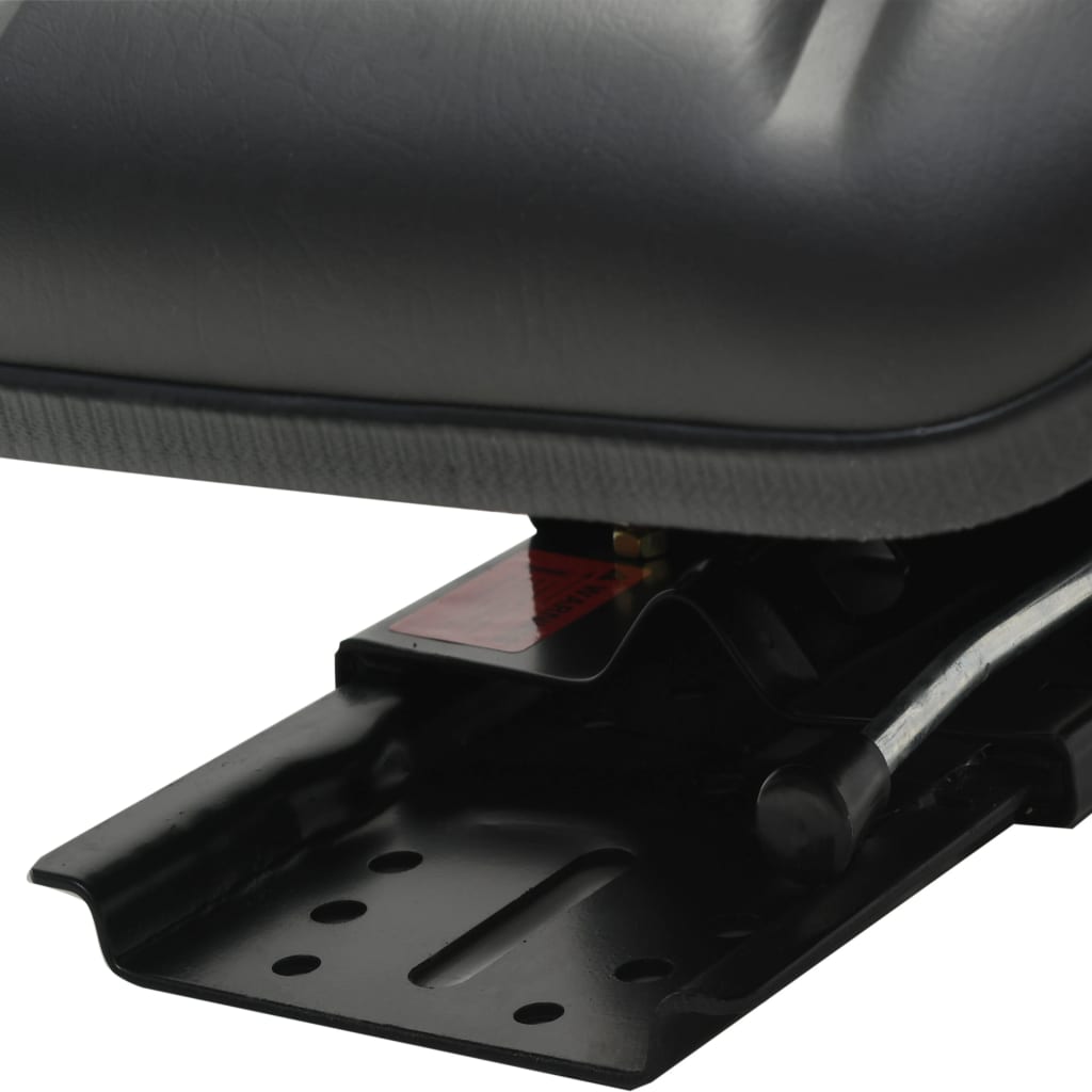 vidaXL Tractor Seat | Black | Steel frame, PVC upholstery | Universal
