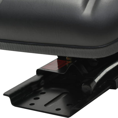 vidaXL Tractor Seat | Black | Steel frame, PVC upholstery | Universal