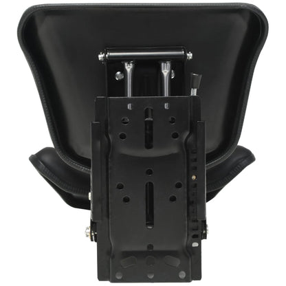 vidaXL Tractor Seat | Black | Steel frame, PVC upholstery | Universal