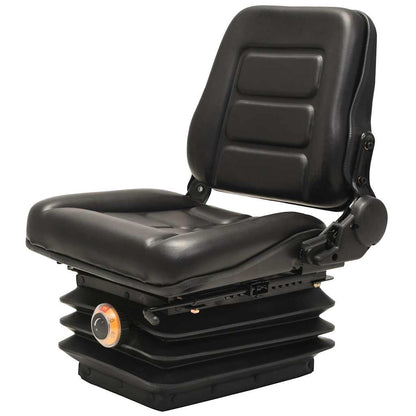 142319 vidaXL Forklift & Tractor Seat with Suspension and Adjustable Backrest