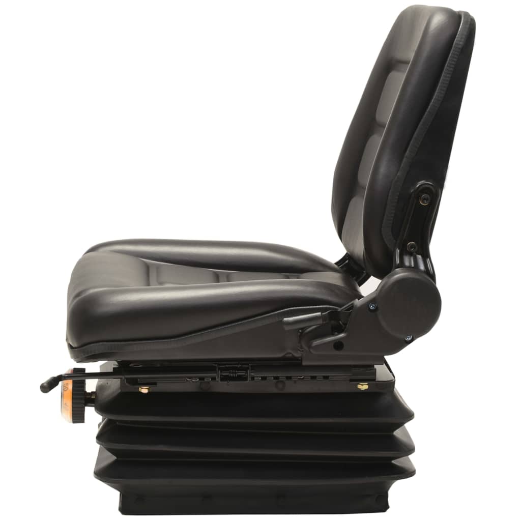 vidaXL Forklift & Tractor Seat with Suspension and Adjustable Backrest