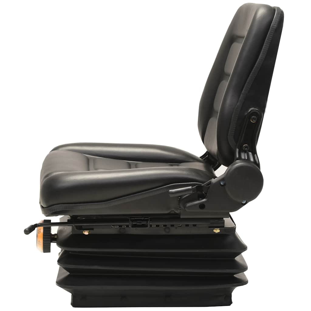 142319 vidaXL Forklift & Tractor Seat with Suspension and Adjustable Backrest