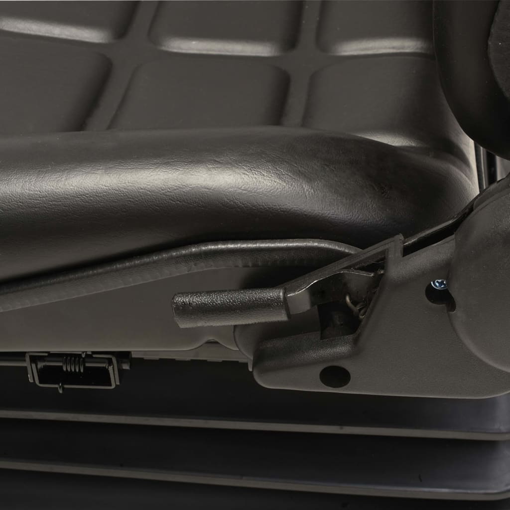 vidaXL Forklift & Tractor Seat with Suspension and Adjustable Backrest