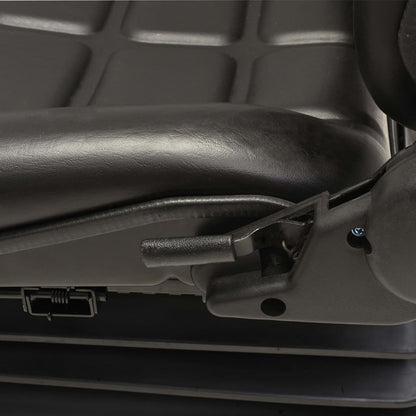 vidaXL Forklift & Tractor Seat with Suspension and Adjustable Backrest