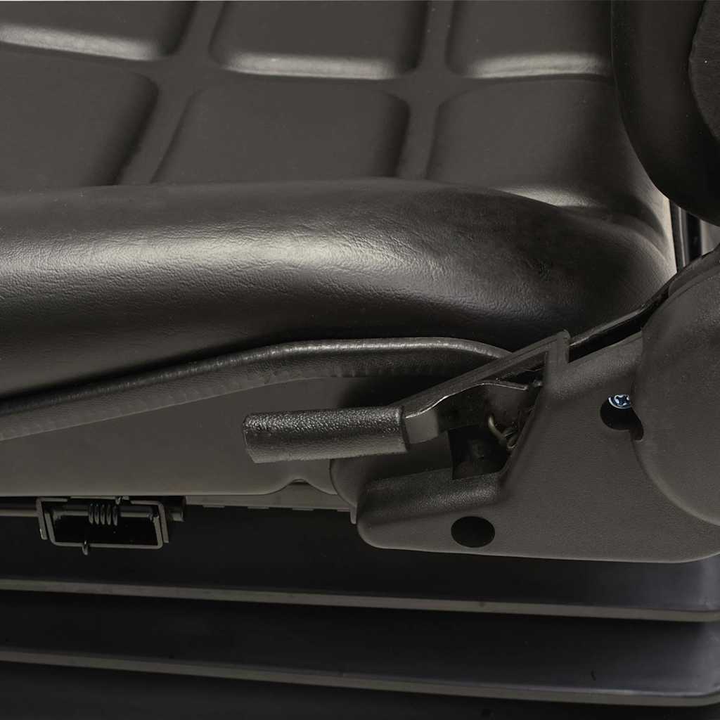 142319 vidaXL Forklift & Tractor Seat with Suspension and Adjustable Backrest