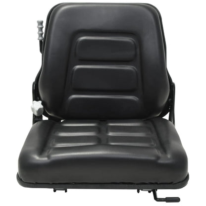 vidaXL Forklift & Tractor Seat with Suspension and Adjustable Backrest