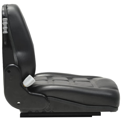 vidaXL Forklift & Tractor Seat with Suspension and Adjustable Backrest