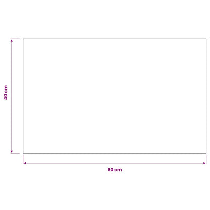 132703 vidaXL Dust Control Mat Rectangular Tufted 40x60 cm Black