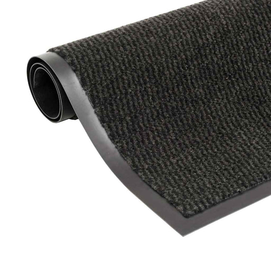 132707 vidaXL Dust Control Mat Rectangular Tufted 60x90 cm Black