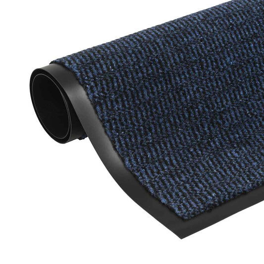 132709 vidaXL Dust Control Mat Rectangular Tufted 60x90 cm Blue