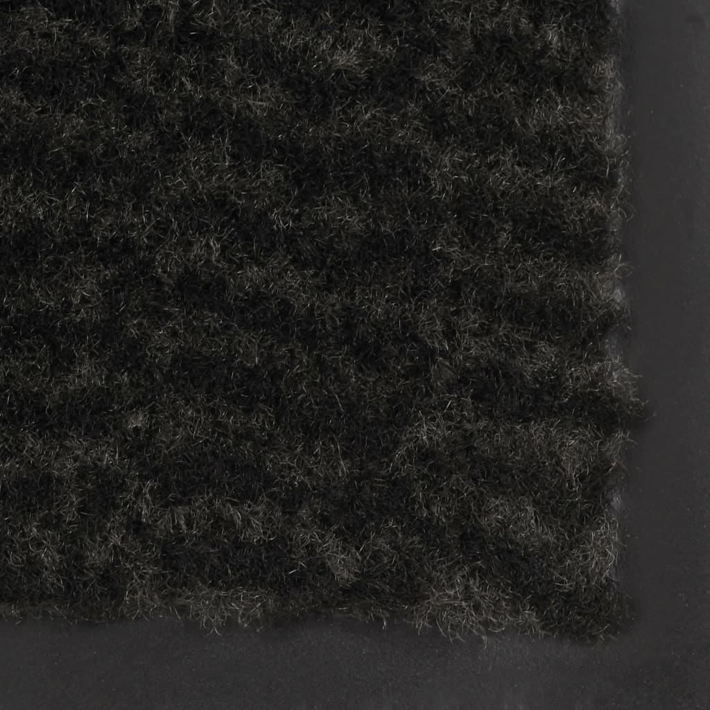 vidaXL Dust Control Mat Rectangular Tufted 80x120 cm Black