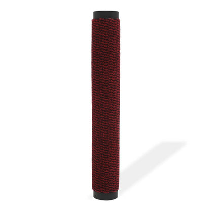 vidaXL Dust Control Mat Rectangular Tufted 80x120 cm Red