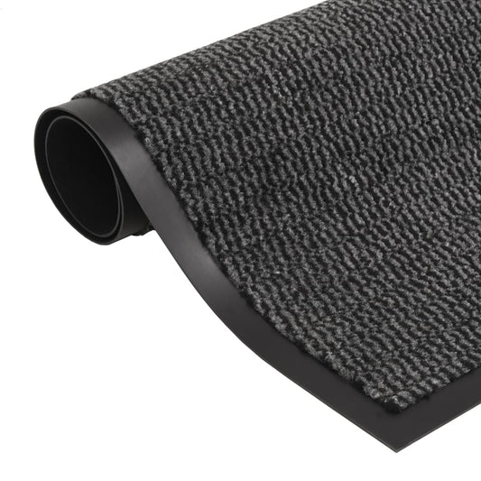 132714 vidaXL Dust Control Mat Rectangular Tufted 90x150 cm Anthracite