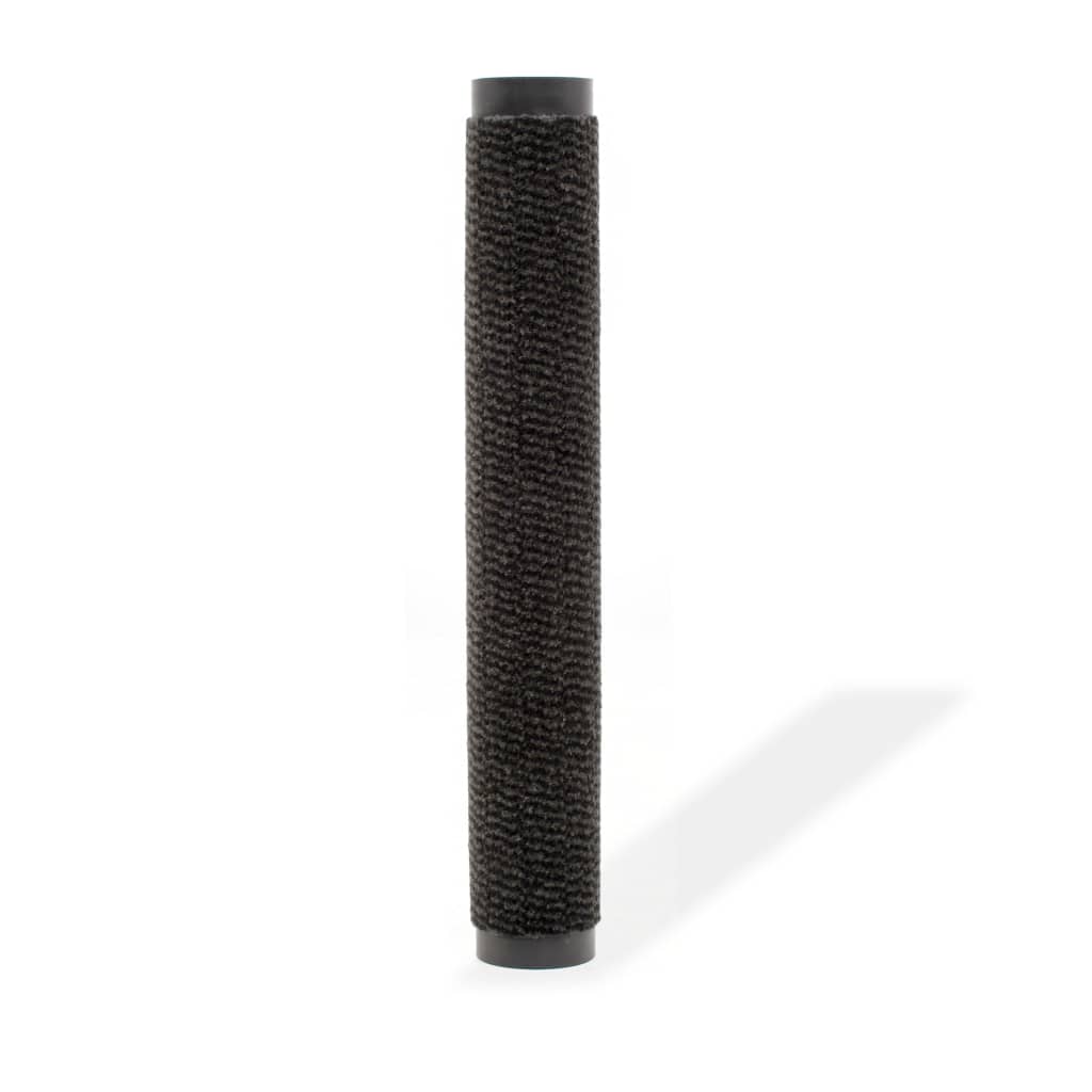 vidaXL Dust Control Mat Rectangular Tufted 90x150 cm Black