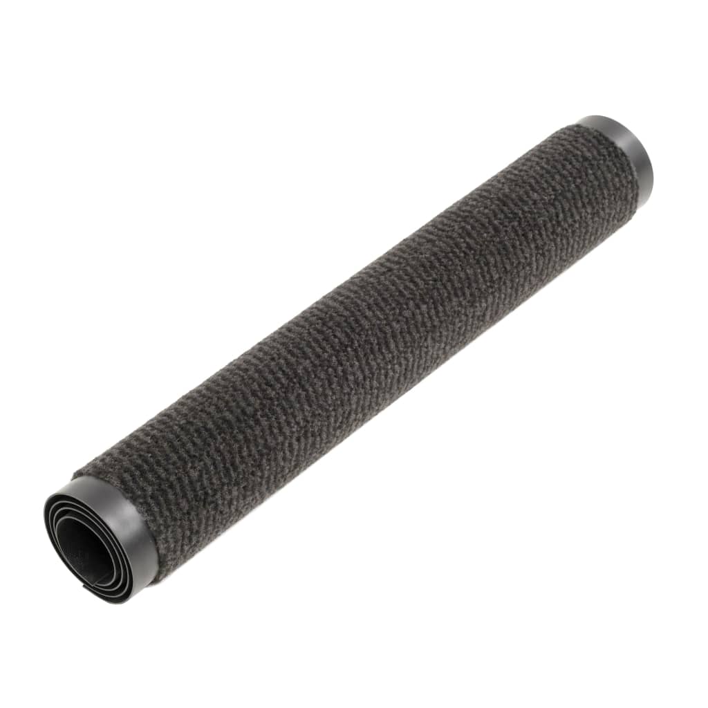 vidaXL Dust Control Mat Rectangular Tufted 90x150 cm Black