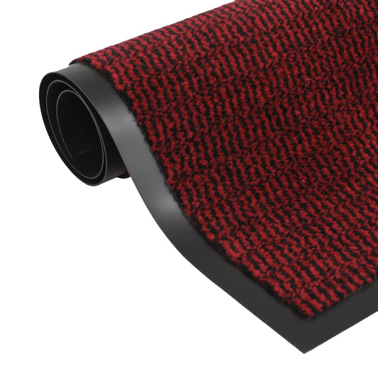 132716 vidaXL Dust Control Mat Rectangular Tufted 90x150 cm Red