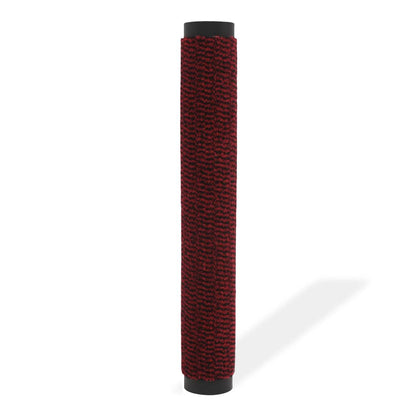 vidaXL Dust Control Mat Rectangular Tufted 90x150 cm Red