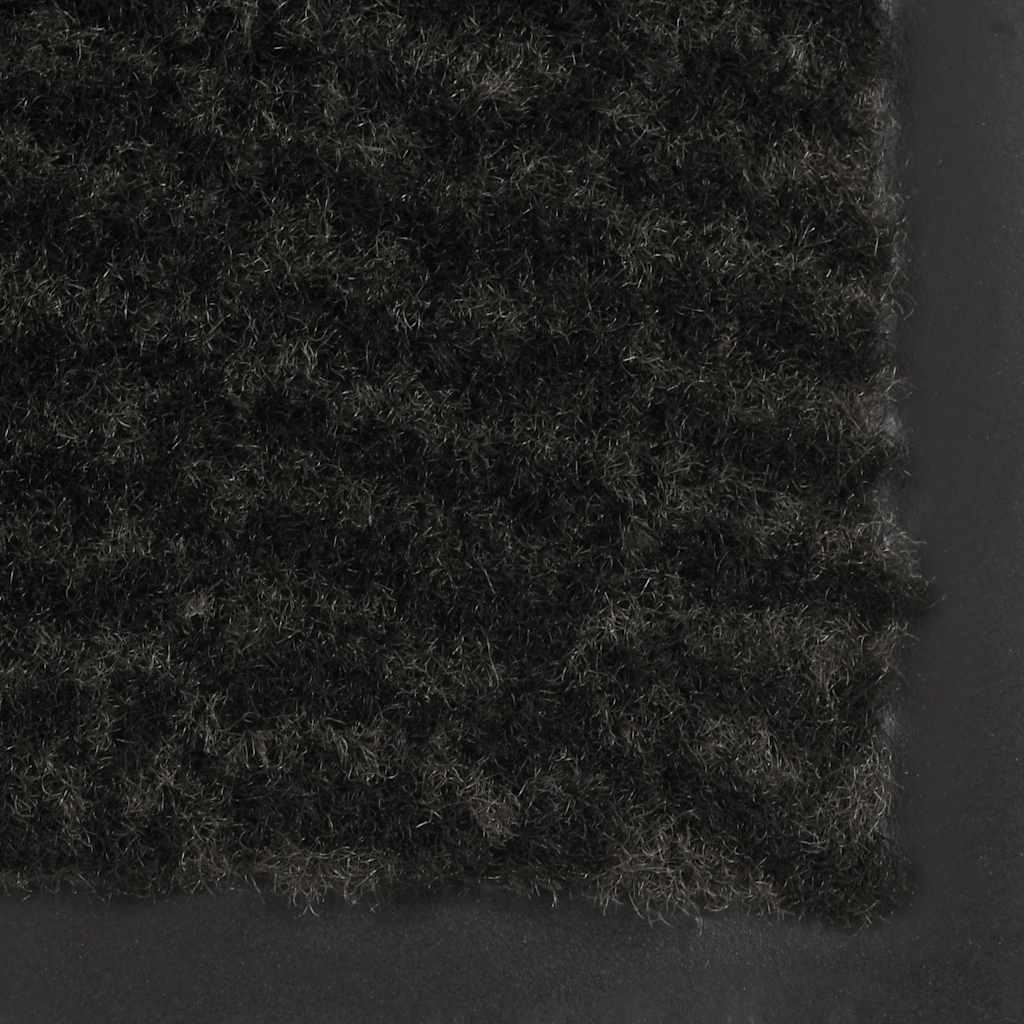 132719 vidaXL Dust Control Mat Rectangular Tufted 120x180 cm Black