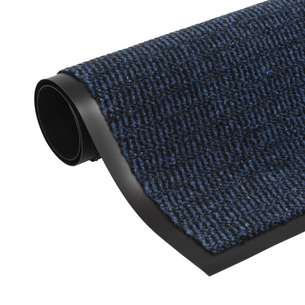 132721 vidaXL Dust Control Mat Rectangular Tufted 120x180 cm Blue