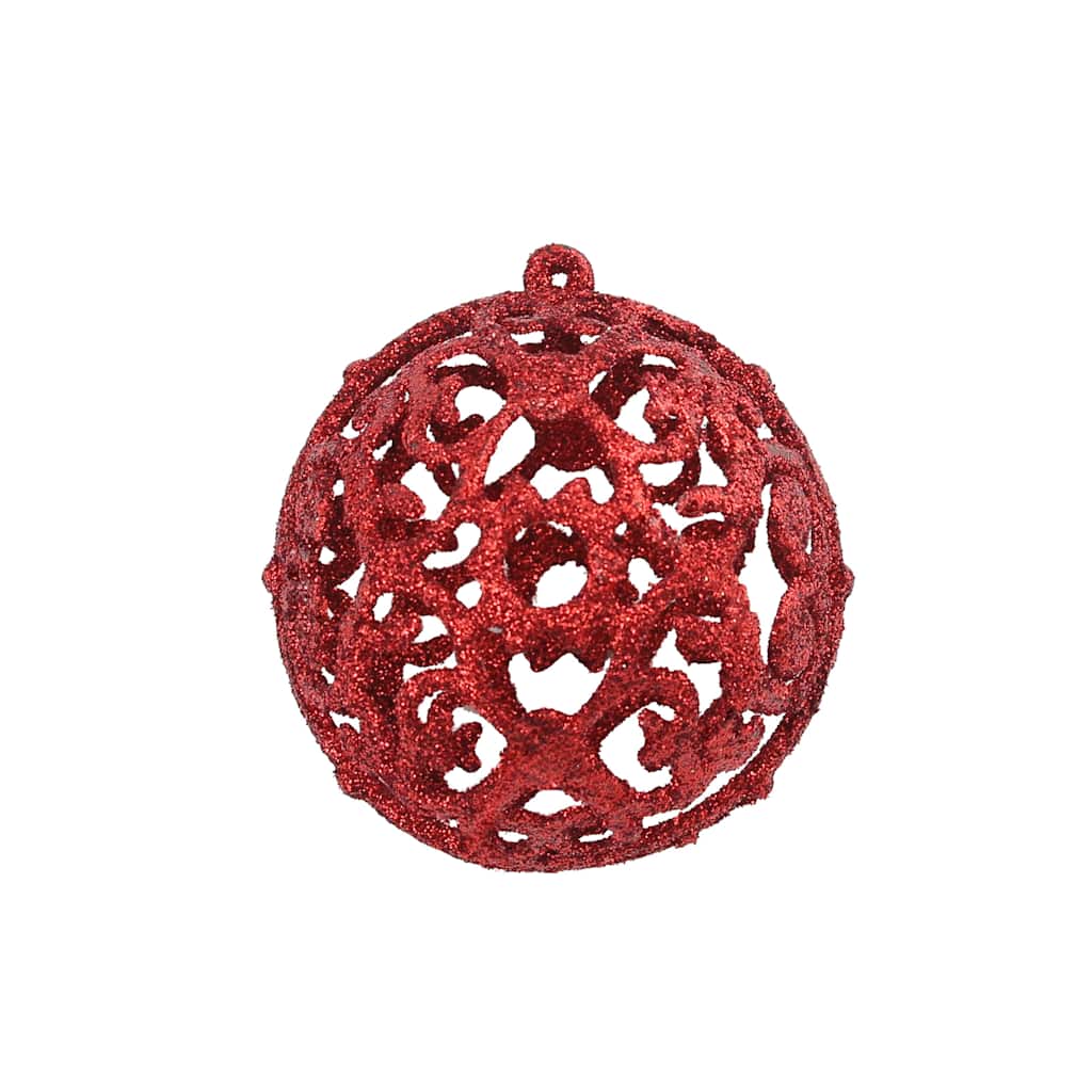 245710 vidaXL 100 Piece Christmas Ball Set 3/4/6 cm Red