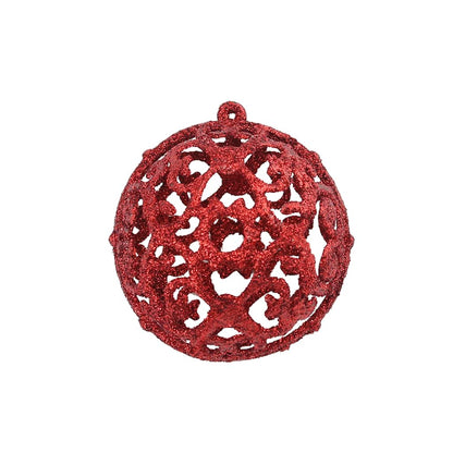 245710 vidaXL 100 Piece Christmas Ball Set 3/4/6 cm Red