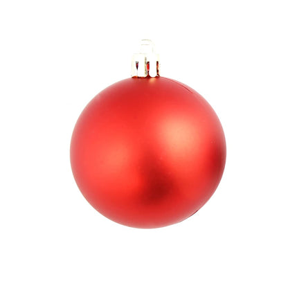 245710 vidaXL 100 Piece Christmas Ball Set 3/4/6 cm Red