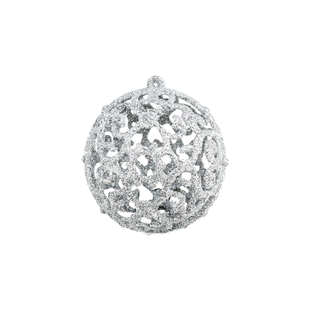 245712 vidaXL 100 Piece Christmas Ball Set 3/4/6 cm Silver