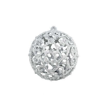 245712 vidaXL 100 Piece Christmas Ball Set 3/4/6 cm Silver