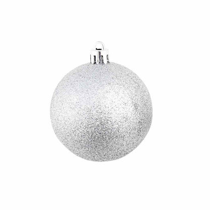 245712 vidaXL 100 Piece Christmas Ball Set 3/4/6 cm Silver