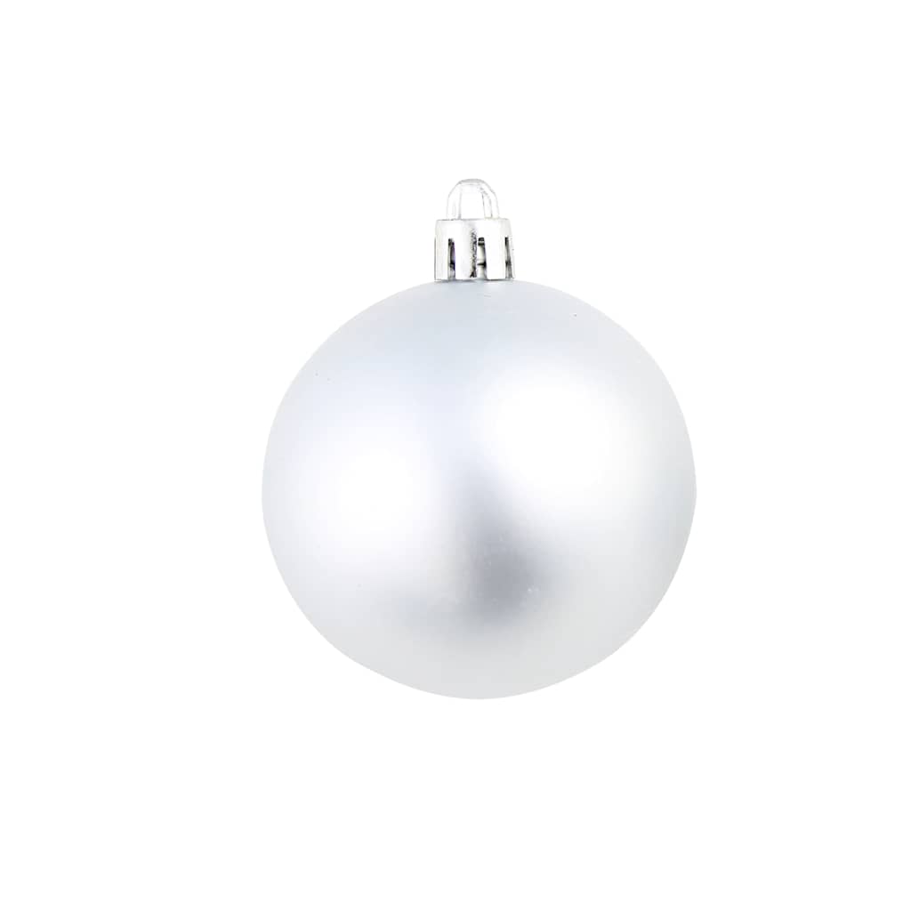 245712 vidaXL 100 Piece Christmas Ball Set 3/4/6 cm Silver