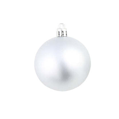 245712 vidaXL 100 Piece Christmas Ball Set 3/4/6 cm Silver