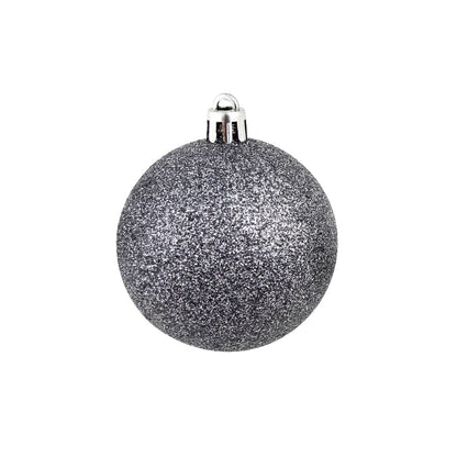 vidaXL 100 Piece Christmas Ball Set 3/4/6 cm White/Grey