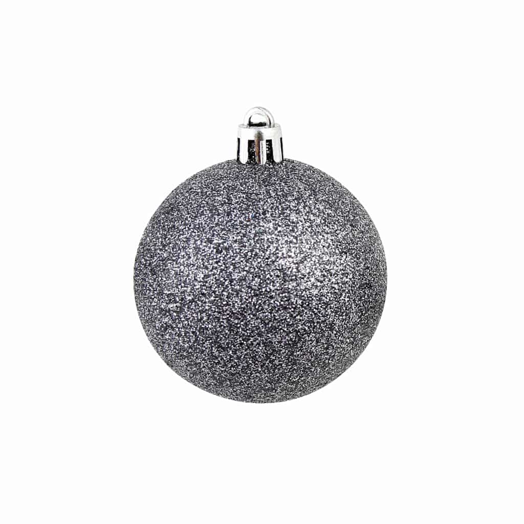 245717 vidaXL 100 Piece Christmas Ball Set 3/4/6 cm White/Grey