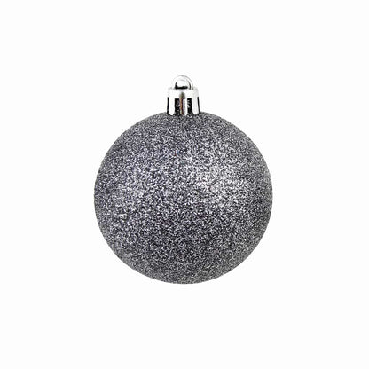 245717 vidaXL 100 Piece Christmas Ball Set 3/4/6 cm White/Grey
