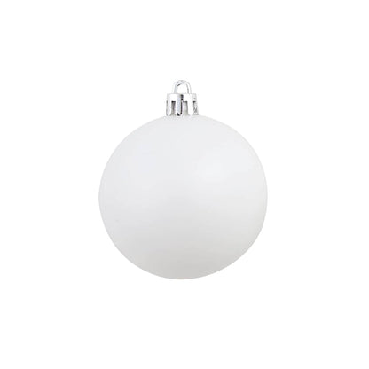 245717 vidaXL 100 Piece Christmas Ball Set 3/4/6 cm White/Grey
