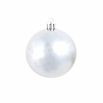245717 vidaXL 100 Piece Christmas Ball Set 3/4/6 cm White/Grey