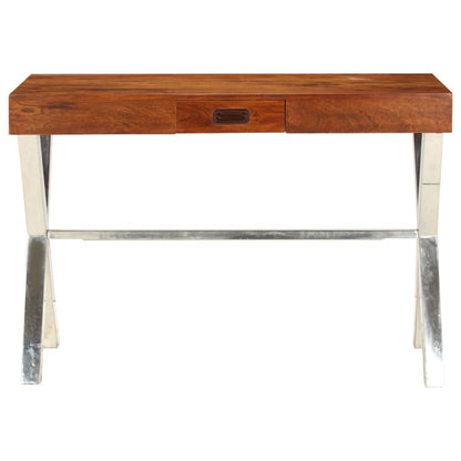 vidaXL Desk Solid Acacia Wood Honey Finish 110x50x76 cm