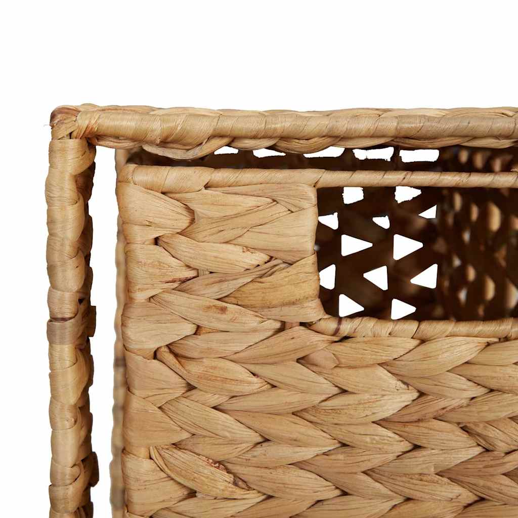 vidaXL Storage Unit | Brown | Water hyacinth, Metal | 47x37x100 cm