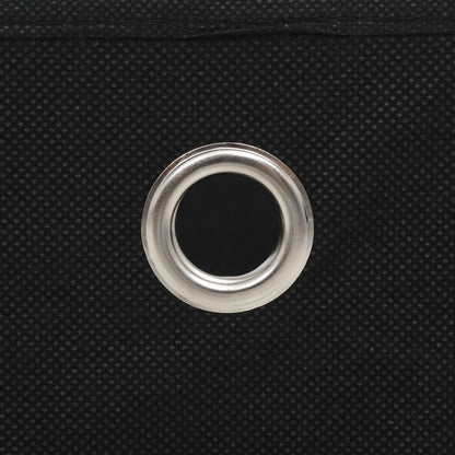 vidaXL Storage Boxes 10 pcs Non-woven Fabric 32x32x32 cm Black