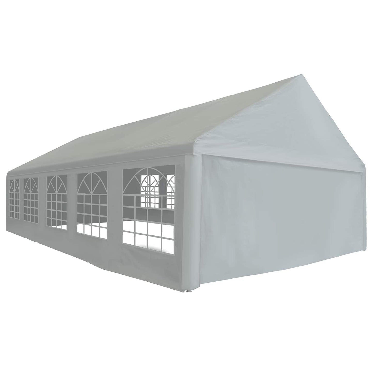 vidaXL Tent Fabric without Frame Grey 10 x 5 m PE