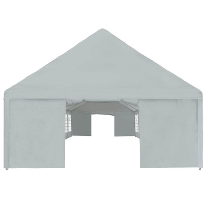 vidaXL Tent Fabric without Frame Grey 10 x 5 m PE