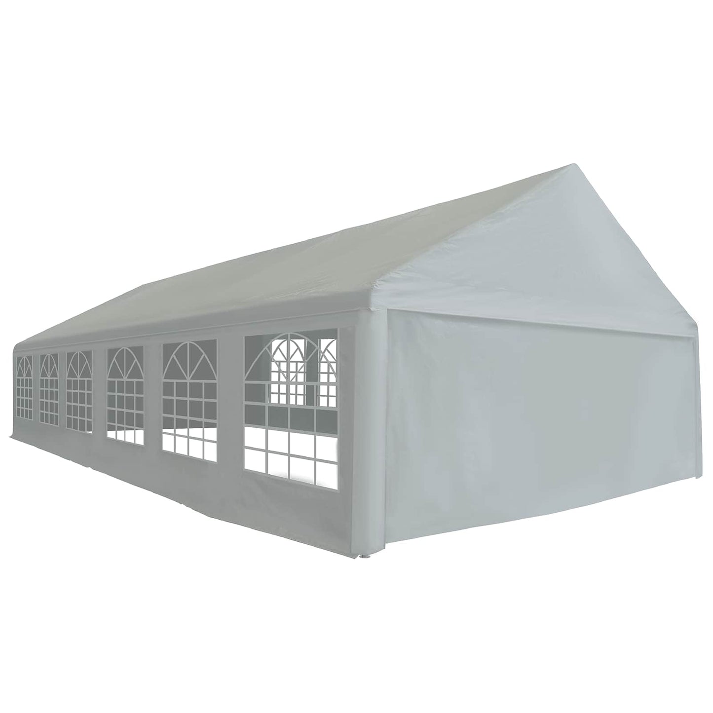 vidaXL Tent Fabric without Frame Grey 12 x 6 m PE