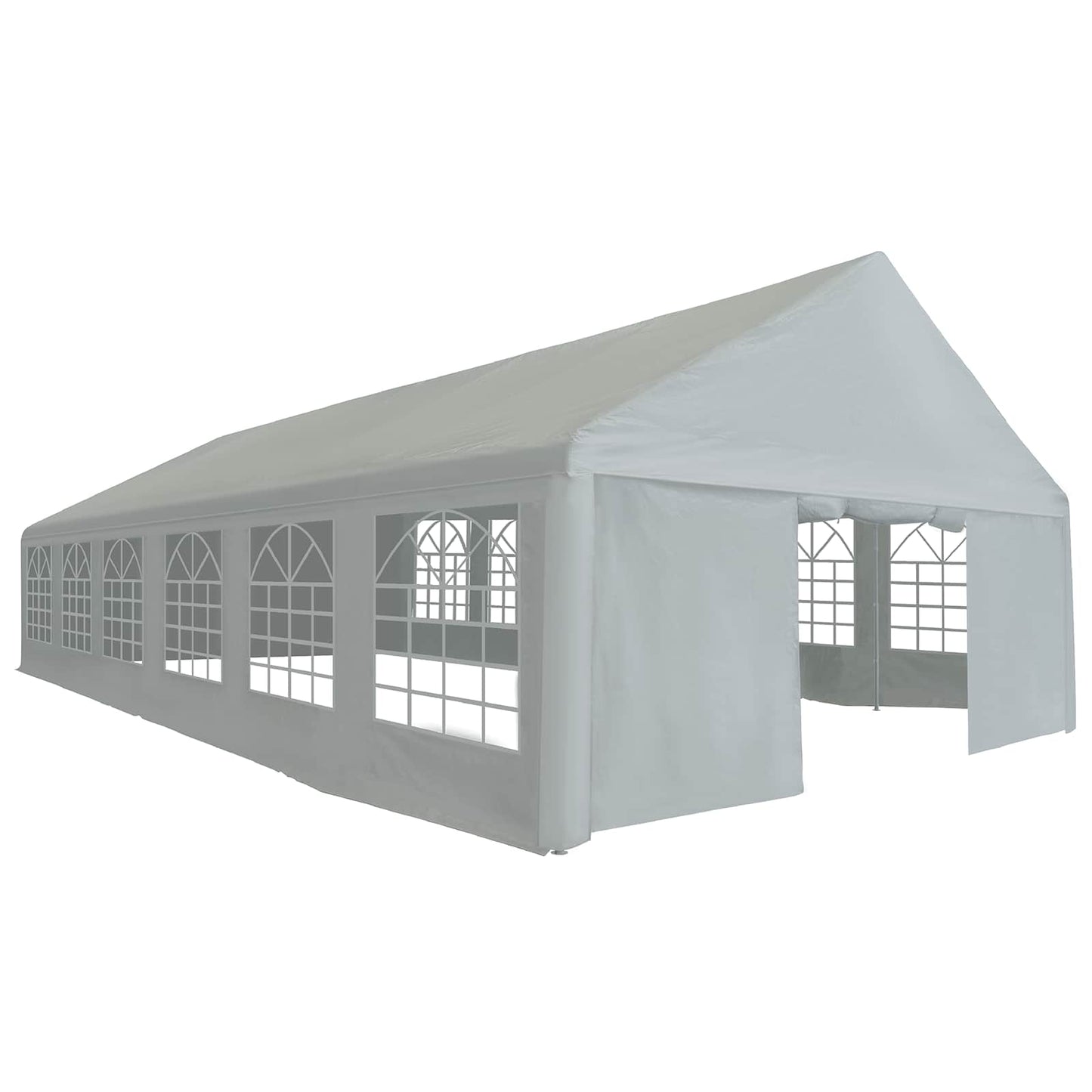 vidaXL Tent Fabric without Frame Grey 12 x 6 m PE