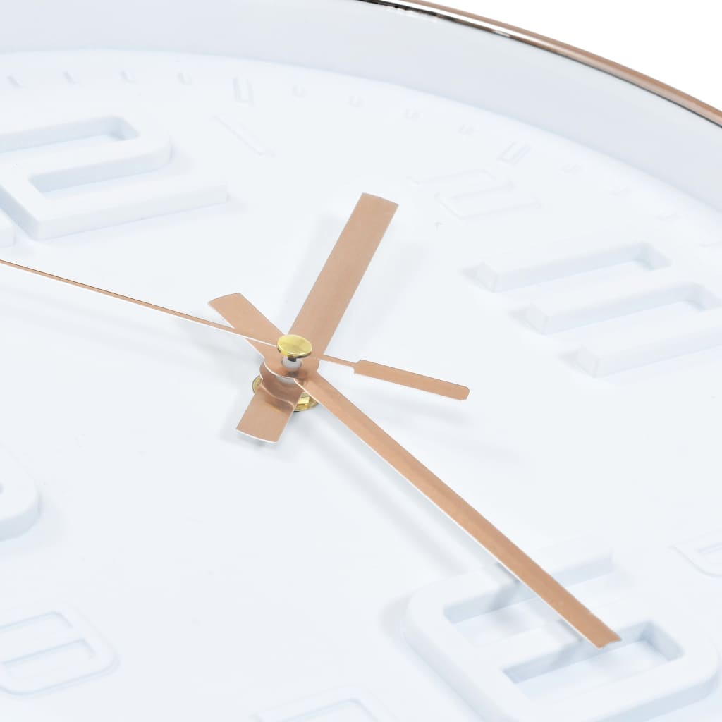 vidaXL Wall Clock Copper Look 30 cm
