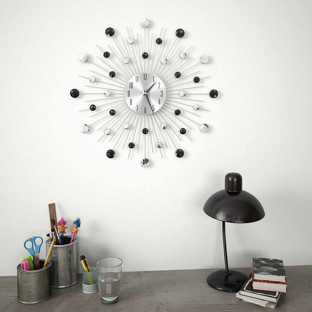 50641 vidaXL Wall Clock with Quartz Movement Modern Design 50 cm