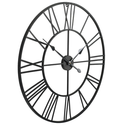 vidaXL Vintage Wall Clock with Quartz Movement Metal 80 cm XXL