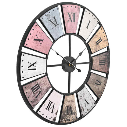 50647 vidaXL Vintage Wall Clock with Quartz Movement 60 cm XXL