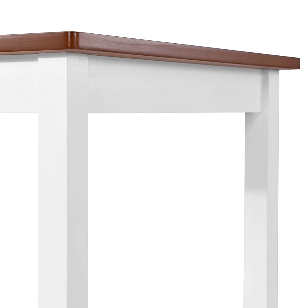 245547 vidaXL Bar Table and Stool Set 3 Pieces Solid Wood