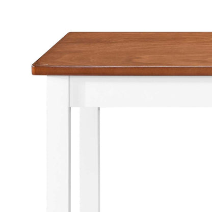 245547 vidaXL Bar Table and Stool Set 3 Pieces Solid Wood