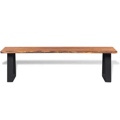 vidaXL Bench Solid Acacia Wood 145 cm